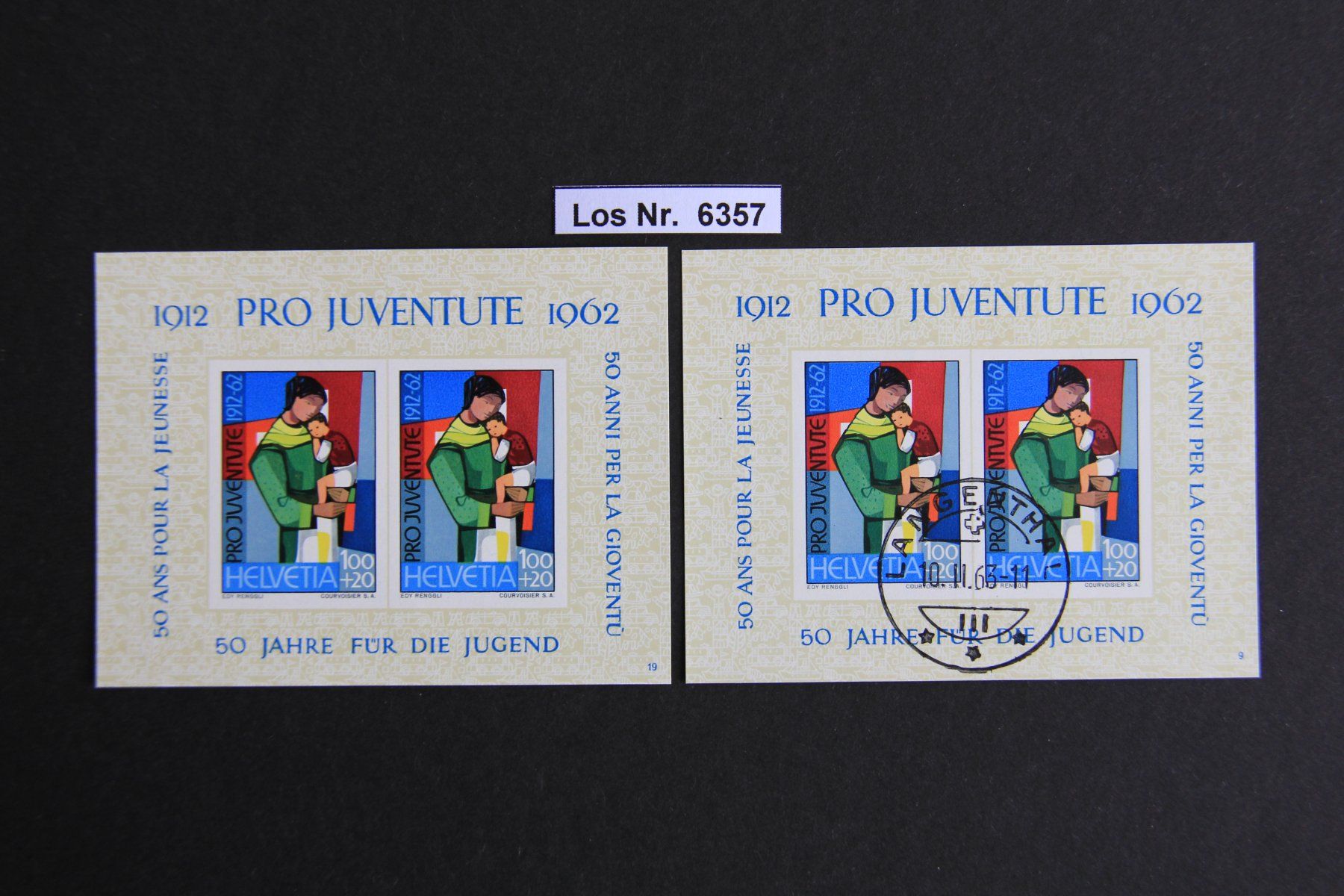 Tutti i francobolli: PJ 1962 Block Postfrisch und sauber gestempelt      Los 6357 – Usato da Volken venduto da jukon65