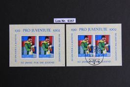 PJ 1962 Block Postfrisch und sauber gestempelt      Los 6357