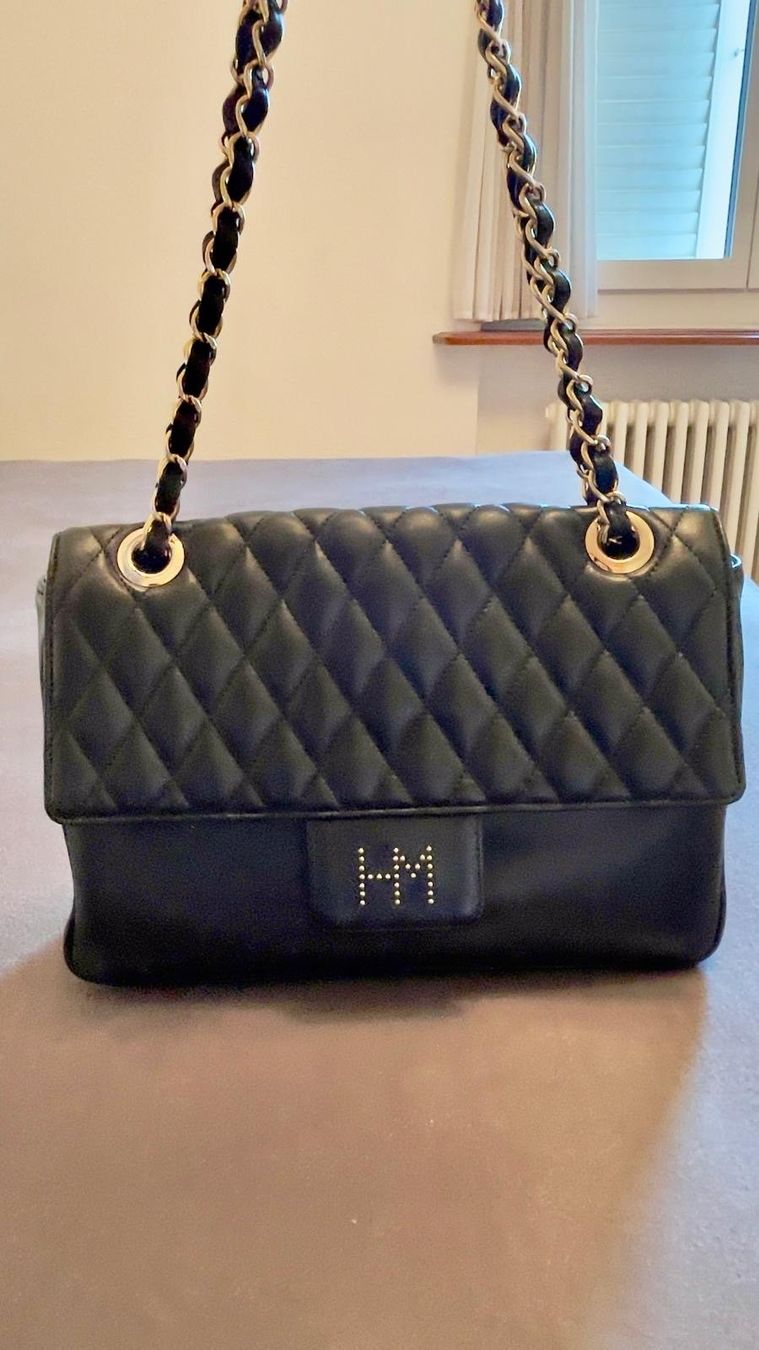 Borse da donna: Hanae Mori Handtasche, schwarz, Top Zustand – Usato da Horgen venduto da Warrior11 1