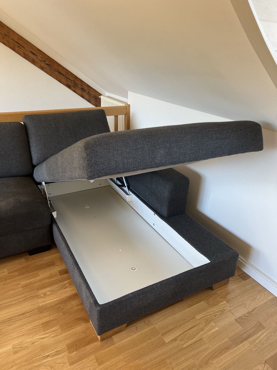 Divani: Ecksofa SÖRVALLEN 3er-Sofa mit Récamiere, grau – Usato da Basel venduto da clembou 5
