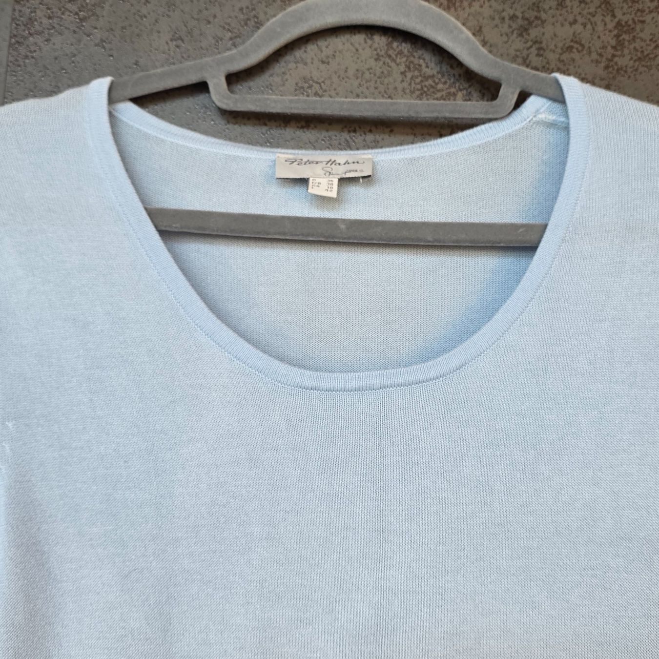 Peter Hahn Maglioni & Felpe: 🐸 PETER HAHN TOP KURZARM PULLOVER T-SHIRT 36 HELLBLAU – Usato da Môtier (Vully) venduto da Frogs 4