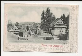AK 1902 Gruss vom Morgarten 😍 Prägekarte (3D von 1902 🤭)