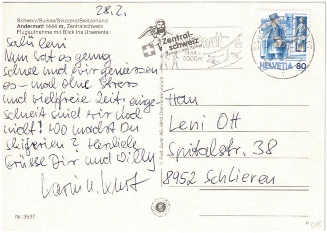 Cartoline postali: Andermatt - 5 Bild AK – Usato da Binningen venduto da Mountainrider 1