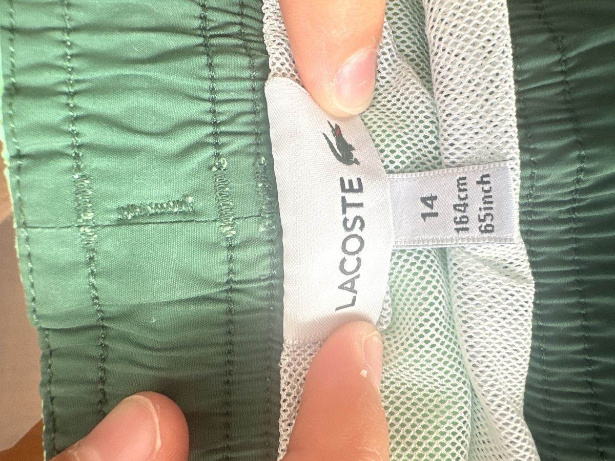Lacoste Costumi da bagno: Short de bain Lacoste vert – Usato da Founex venduto da reb_fws9 1