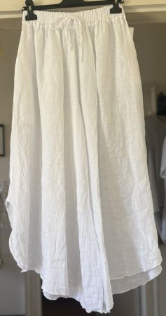 PANTALONS WIDE EN LIN! M SOLDES DE FIN DE SAISON