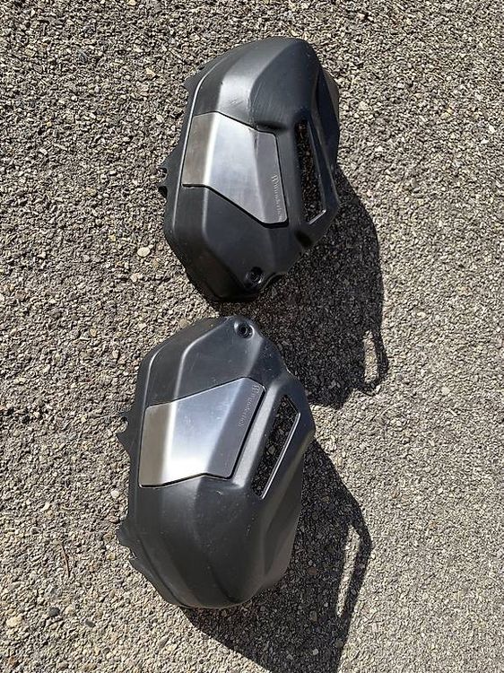 Protections Moteur En Aluminium Pour BMW R1250GS / R1200GS (2018-2024) - Pare-chacs Avant - Couleur Argent - Protection Contre Cailloux, Chutes Légères - 2