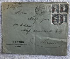 ALTER BRIEFUMSCHLAG VEPTUN BASEL 1922