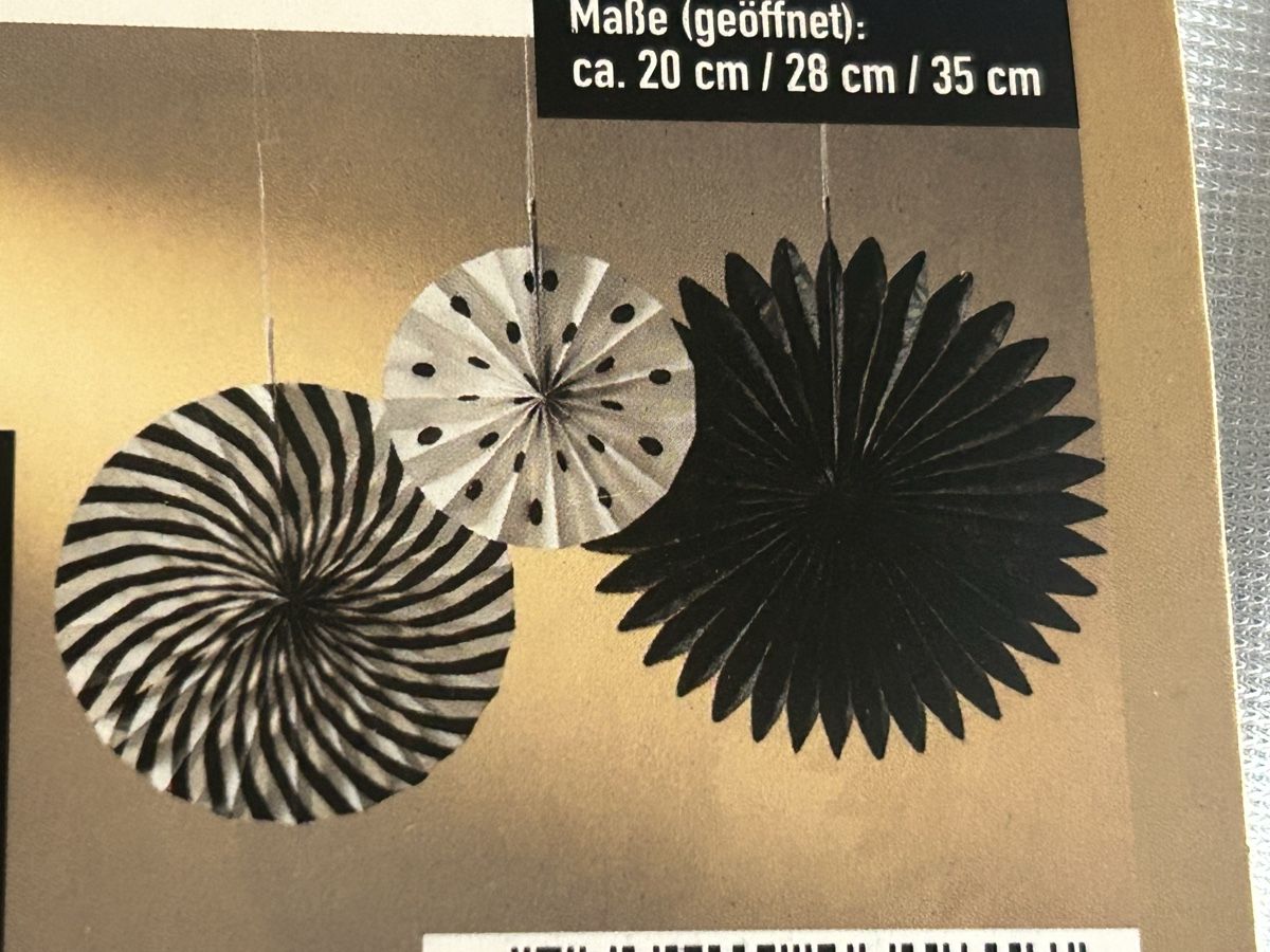 Tutte le decorazioni: ***12 DEKO -Fächer ***NEU*** – Nuovo e nell'imballaggio originale da Winterthur venduto da stella67