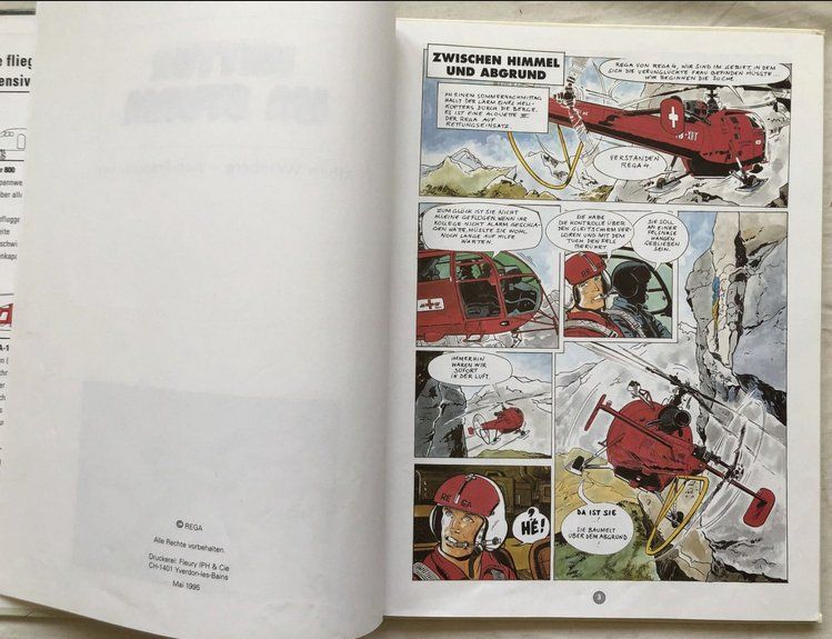 REGA - Retter im Sturm             Comic      ©'1995 Schweiz 5