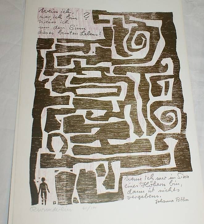 Grafica & Litografie: Lithographie von Rudolf Wunderlin (Labyrinth) – Usato da Zürich venduto da 1.Simon