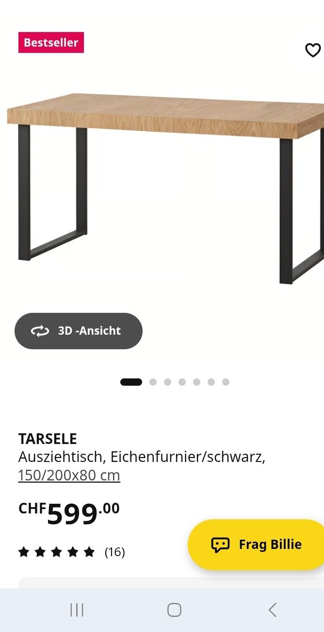 Ikea Tavoli: Esstisch ikea – Usato da Glattbrugg venduto da B_B