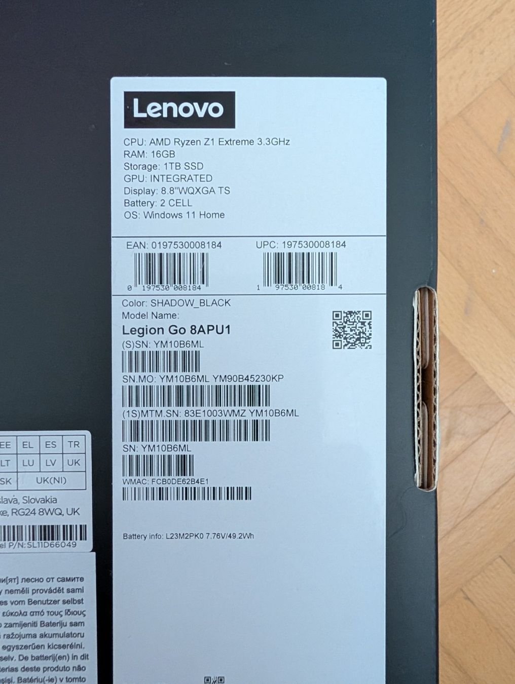 Lenovo Console: Lenovo Legion GO mit 1TB – Usato da Schlatt ZH venduto da Dondagi 4