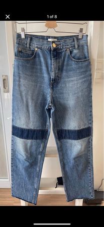 Sandro Women's Jeans Size 38 Patched Knee