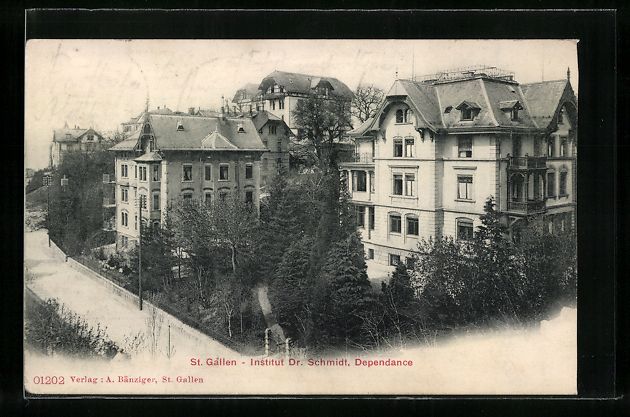 Cartes postales: St. Gallen, Institut Dr. Schmidt, Depend – D'occasion à Berlin par bartko-reher