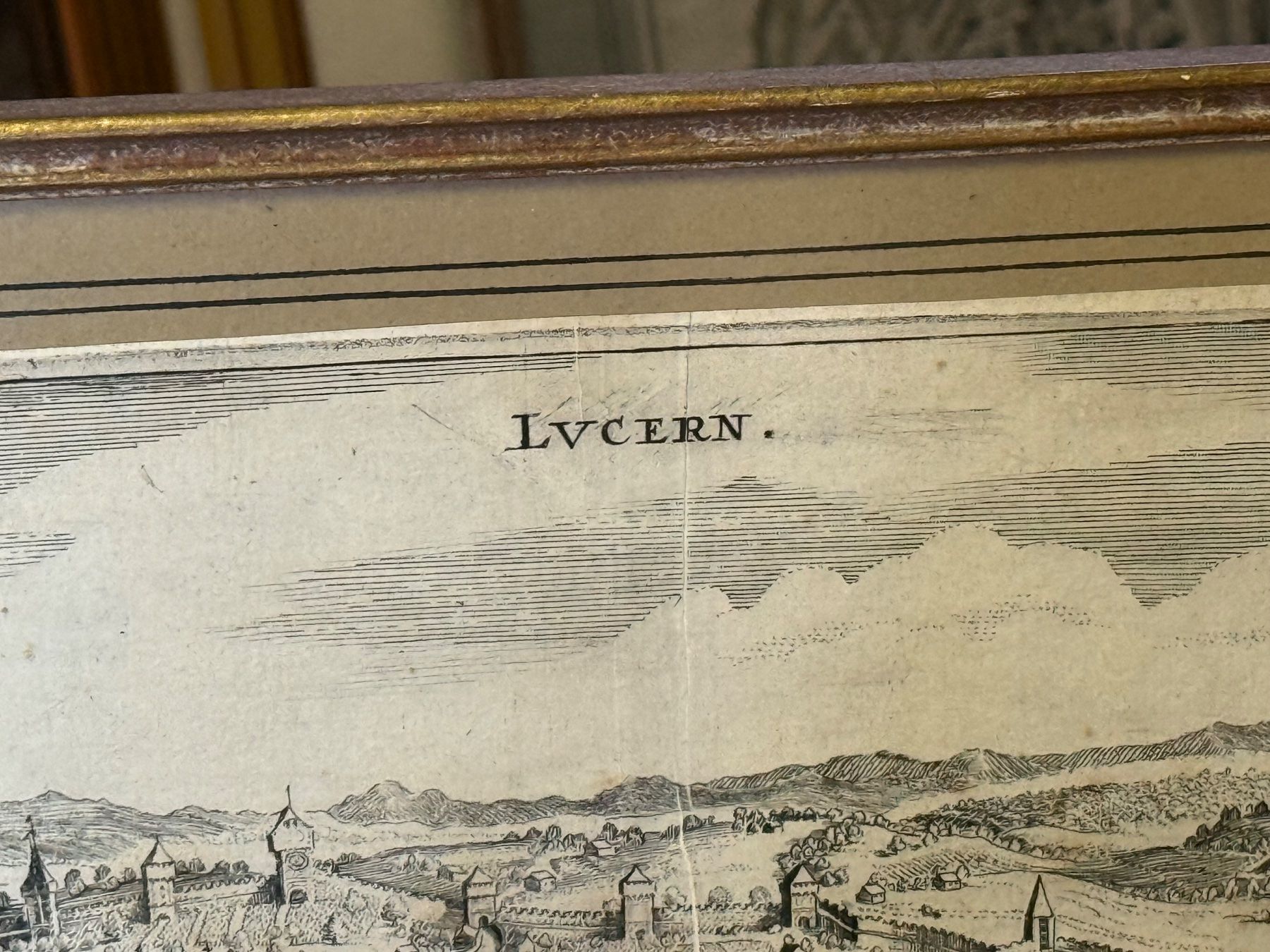 Incisioni: Antiker Stich Luzern wohl Merian – Usato da Bern venduto da Jwpm66 2