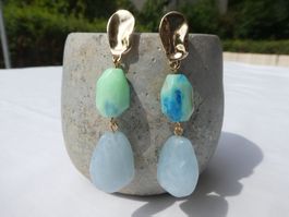 Hänge-Ohrstecker, Boho-Style, Modeschmuck / NEU