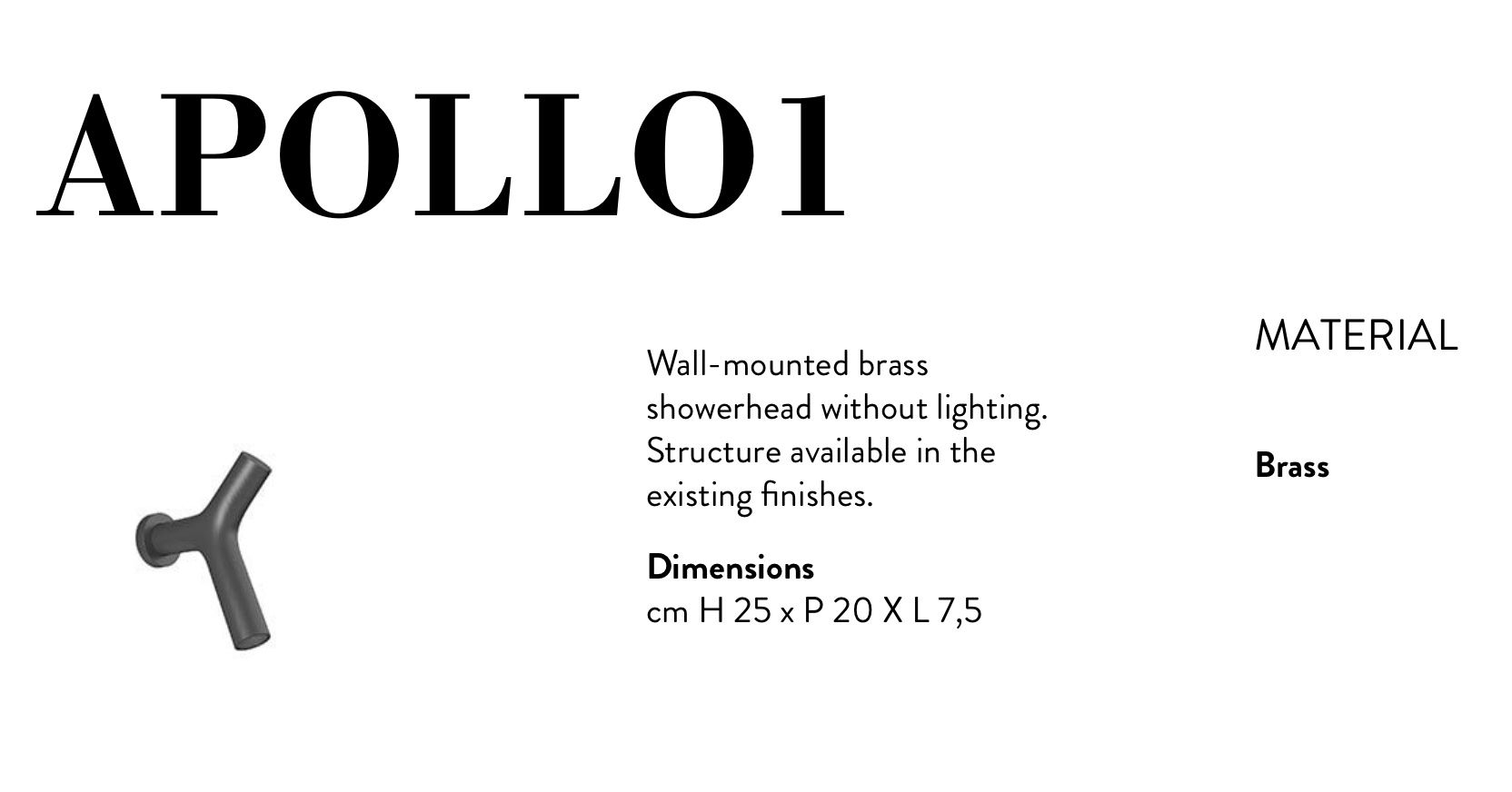 Soffioni doccia: Antonio Lupi Apollo 01 - Weiss – Nuovo (secondo la descrizione) da Bern venduto da RS-Outlet 2