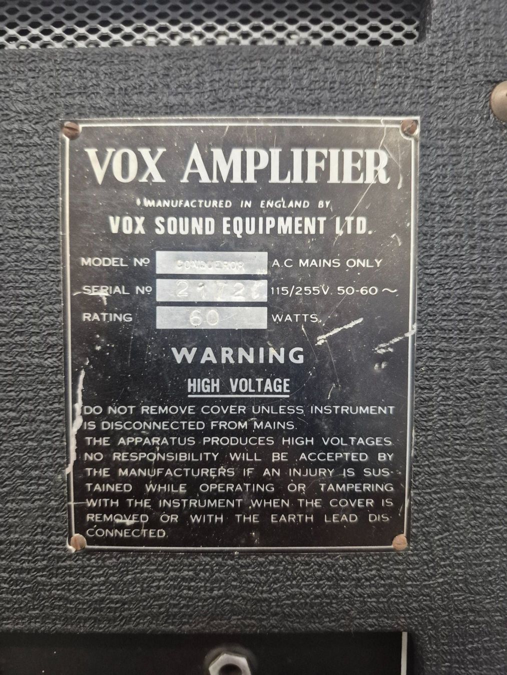 Vox Amplificateurs: Gitarrenverstärker VOX Conqueror – D'occasion à Weinfelden par Hsch0788 4