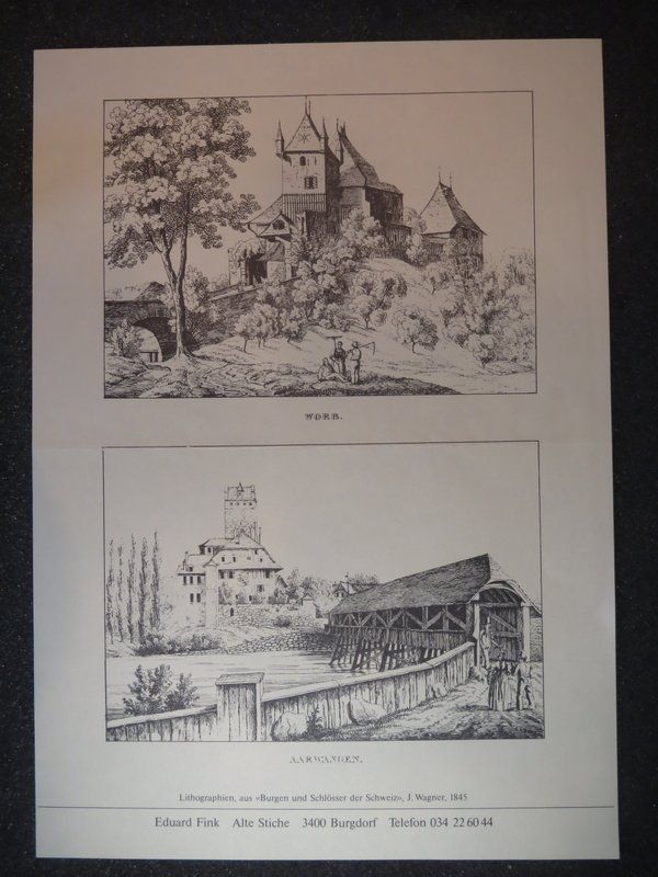 Grafica & Litografie: 2xDoppel-Lithos + 1xDruck/Stich – Usato da Olten venduto da Maniac63