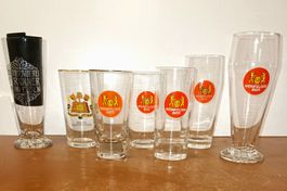 7 Bierglas Brauerei Brunner, Lanter u. Bärlocher  Weinfelden