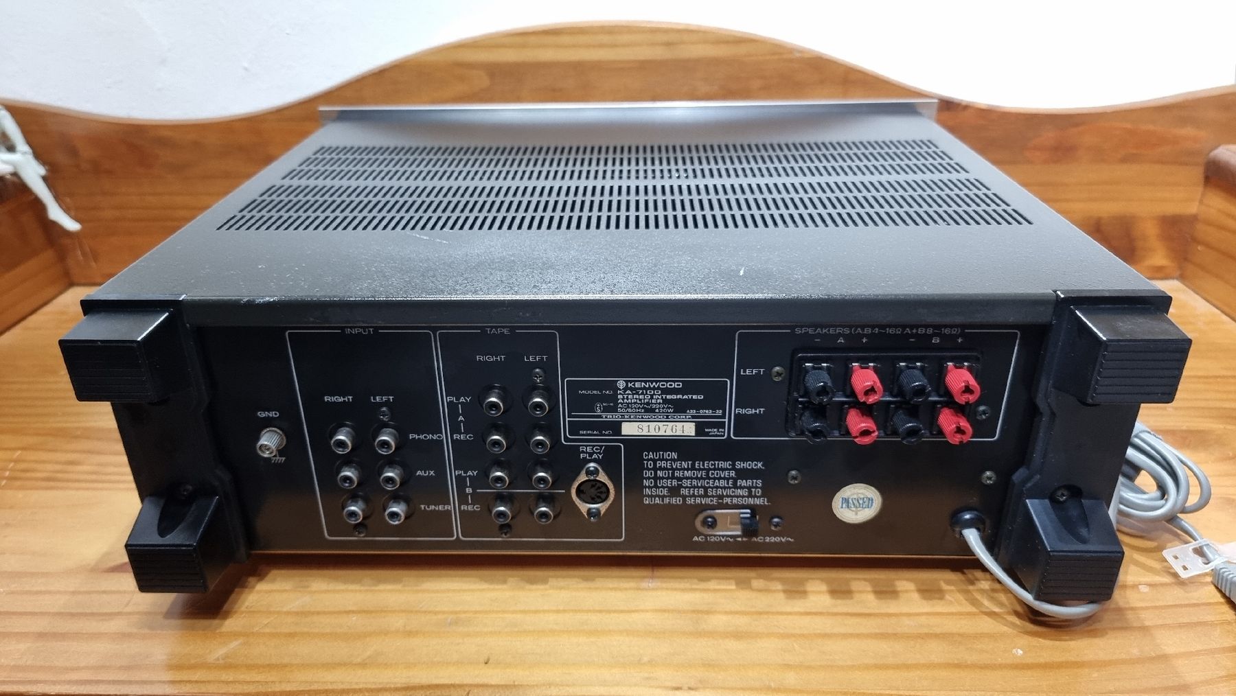 Kenwood Amplificatori: Kenwood KA-7100 Revidiert, & neuen Binding Posts 4mm – Usato da Schöfflisdorf venduto da Silvervintage.CH 6