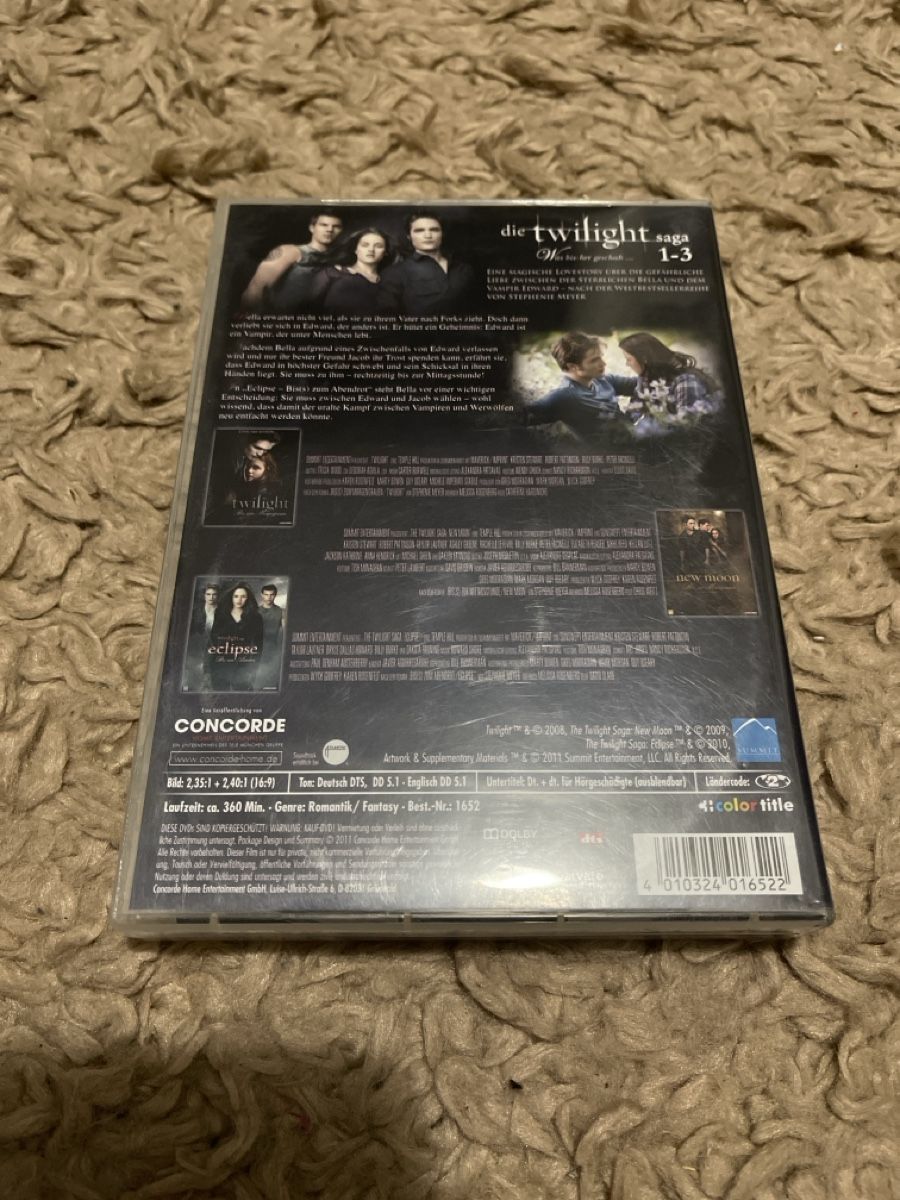 Alle DVDs: Twilight Saga 1-3 Limited Edition 3 Disc DVD Box Set  – Gebraucht aus Unterkulm von AnoliOccasion 2