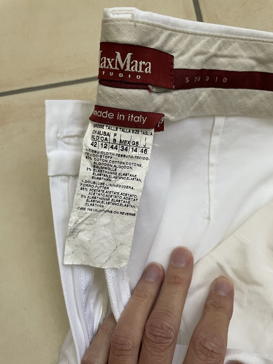 Max Mara Hosen: Pantalone Max Mara bianco – Gebraucht aus Gorduno von cha_9lgw 2
