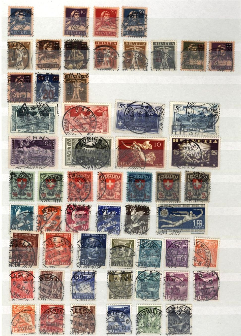 Tutti i francobolli: CH Sammlung ab 101 auf 2 Seiten (Q481) – Usato da Seuzach venduto da Harri19 1