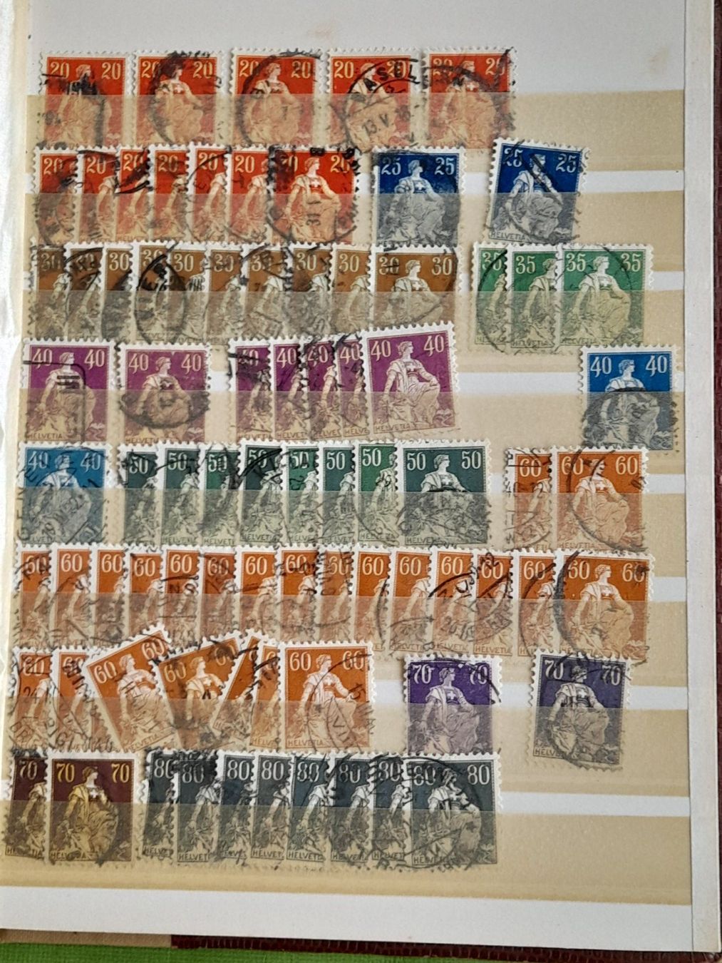 Tutti i francobolli: Album mit diversen Schweizer Marken – Usato da Aeschi b.Spiez venduto da 52_wochen 2