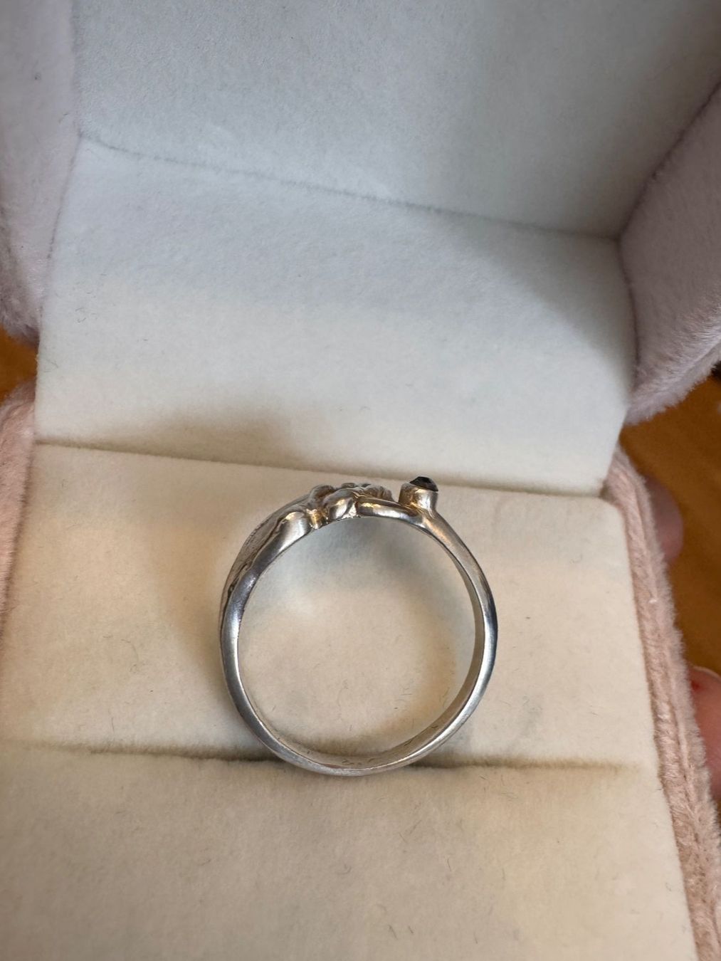 Anelli: Vintage Silberring S925 mit blauem Stein Gr.56 – Usato da Zürich venduto da hanna1990 4