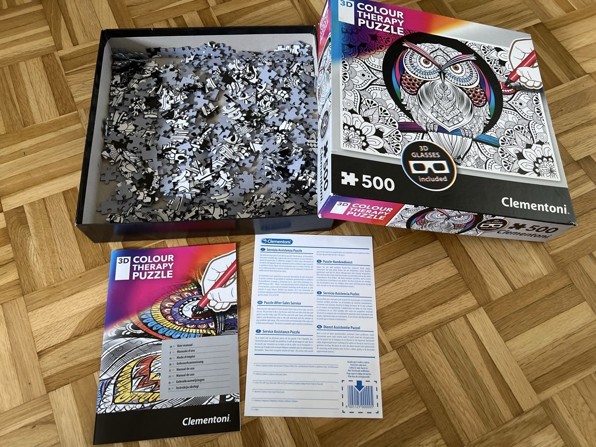 Clementoni Puzzle: 3D Puzzle Eule Clementoni, 500 Teile – Usato da Zuchwil venduto da Commander0 1