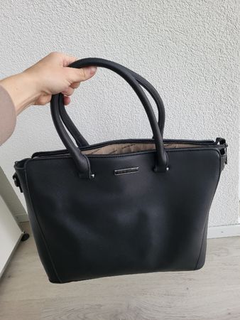 Schwarze Handtasche von Pierre Cardin, Top Zustand, zeitlos!