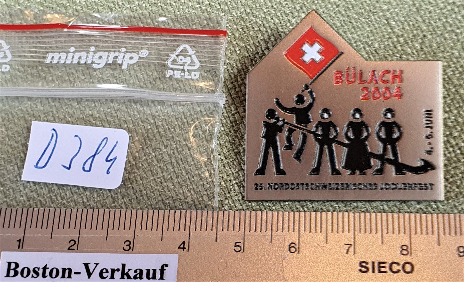 Coperchi dei cremini per caffè: D384 - Jodlerfest Bülach 2004 Schweiz – Usato da Reinach BL venduto da Boston-Verkauf 3