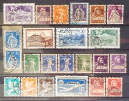 SUISSE 1914–32: Lot de timbres oblitérés