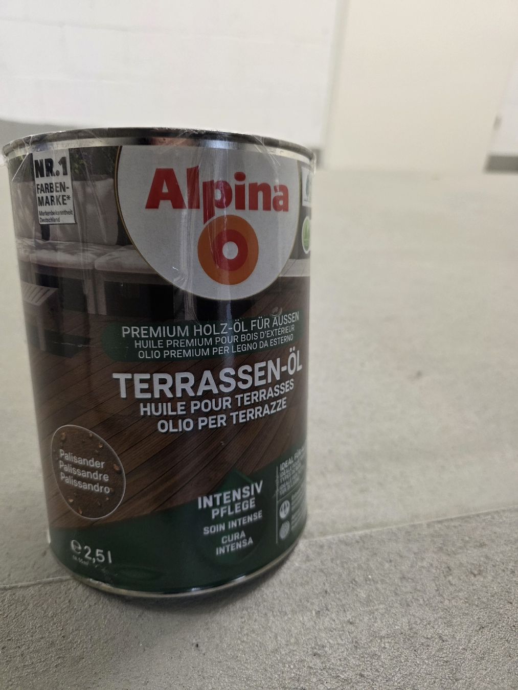 Pitture & Vernici: Terrassenöl, Marke Alpina – Nuovo e nell'imballaggio originale da Wallisellen venduto da Movey