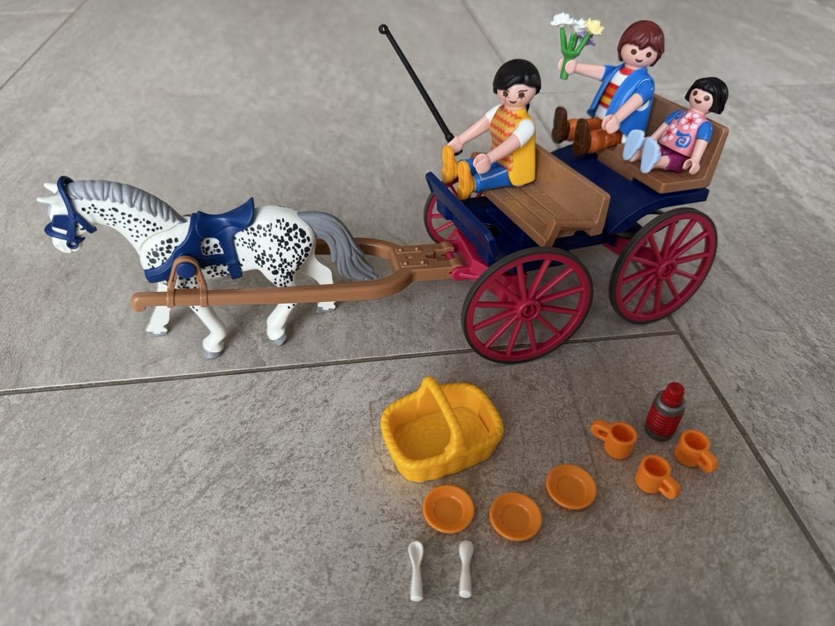 Playmobil Giocattoli: Playmobil - Calèche familiale avec cheval – Usato da Wavre venduto da Cachard