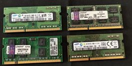 4 verschiedene kurze RAM Chips ab 1 Fr.