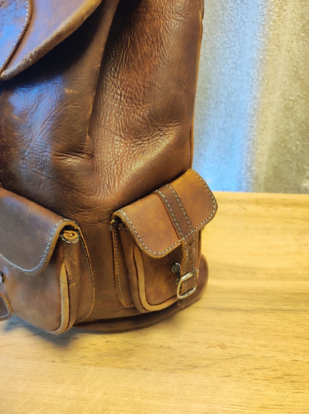 Rucksäcke: Leder Rucksack / Vintage style – Gebraucht aus Arni AG von Rosen11 3