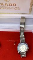 RADO Damenuhr Quartz Stahl Armband Silber Zifferblatt Weiss