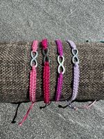 Set di 4 bracciali macrame