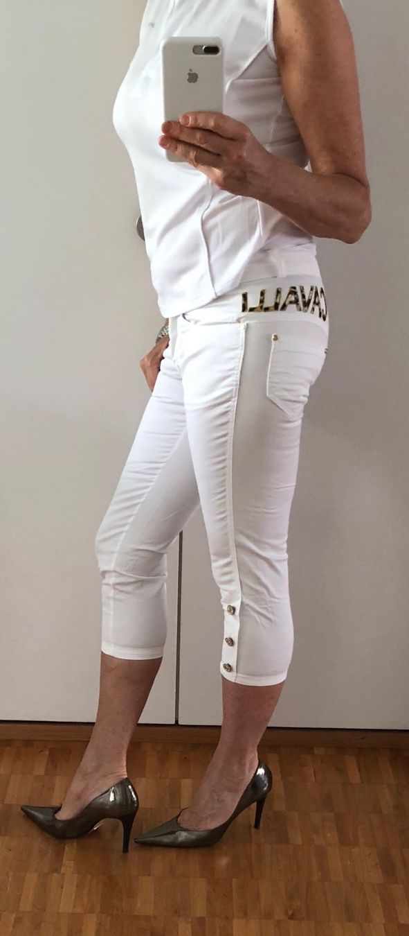 Roberto Cavalli Hosen: HOSE Roberto Cavalli Weiss Capri-hose – Neu (gemäss Beschreibung) aus Adliswil von Jessik0 9
