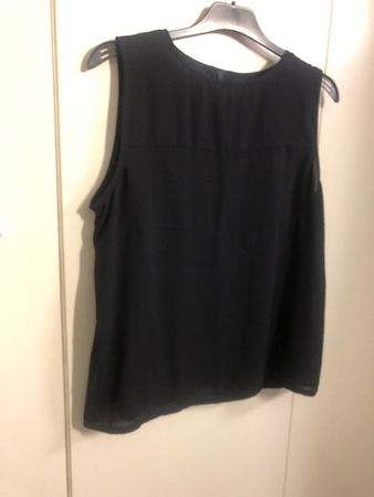 Shirt, schwarz, 44, zweilagig, ärmellos C&A