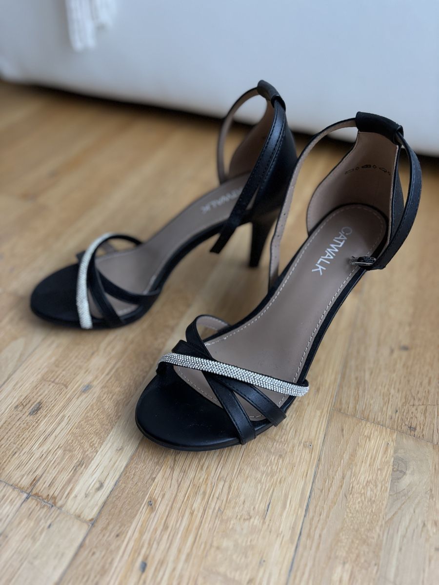 Dosenbach Scarpe da donna: Elegante Catwalk High Heels mit Strass Gr. 36 – Nuovo (secondo la descrizione) da solothurn venduto da karinaM17 3