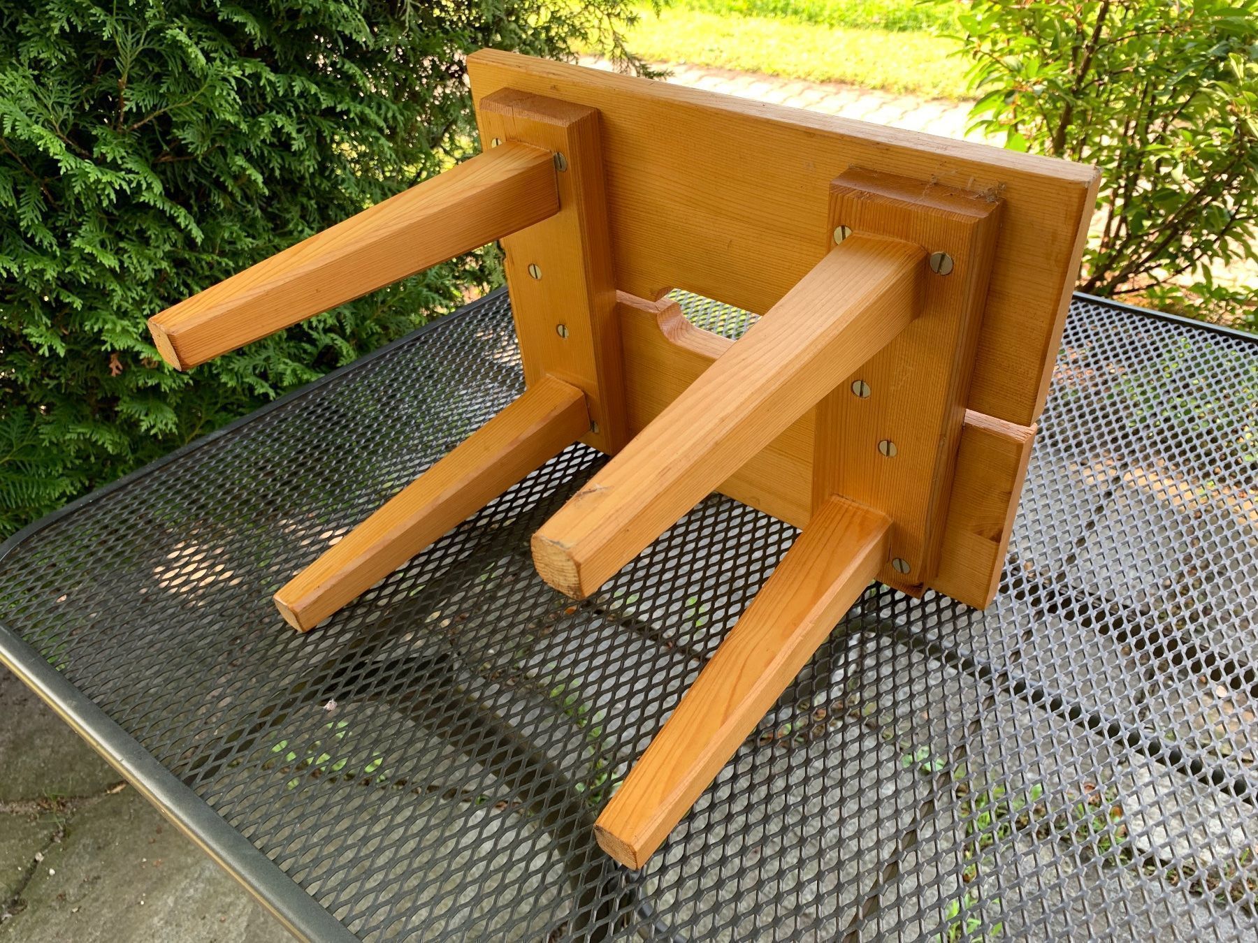 Hocker: wunderschöner Schemel aus Massivholz – Gebraucht aus Feldbach von Olive1 4