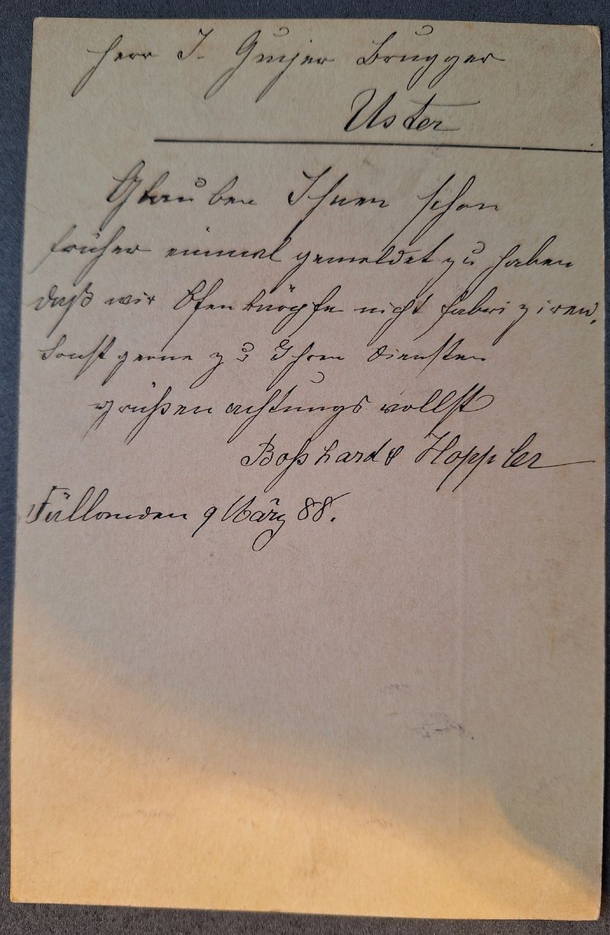 Tutti i francobolli: Ganzsache FÄLLANDEN – Usato da Balgach venduto da SIMEON27 1