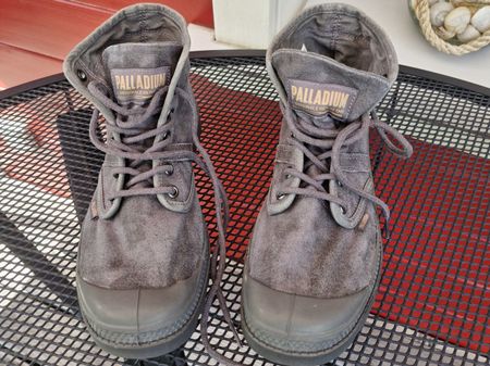 Palladium Boots aus Stoff, grau, Gr. 38