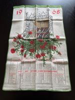 KREIER Geschirrtuch/Kalender 1968, Vintage Rarität!