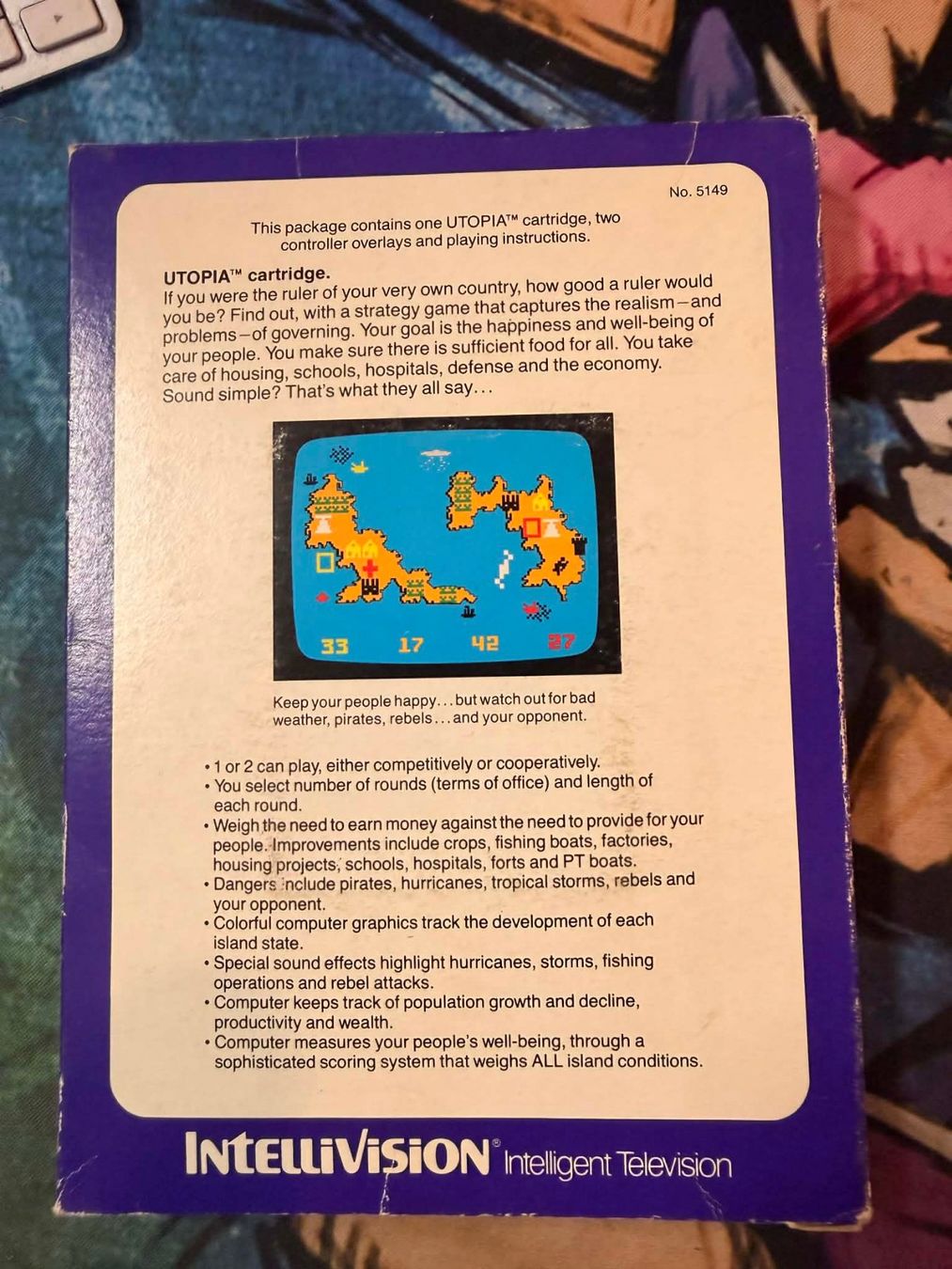 Giochi: Utopia Mattel Intellivision – Usato da Giubiasco venduto da Ticinerd 1