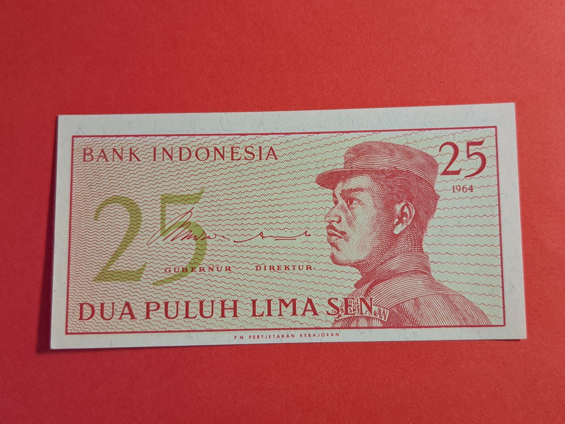 Banconote: INDONESIEN - 1 & 5 & 10 & 25 Sen 1964 UNC – Nuovo (secondo la descrizione) da Wichtrach venduto da LuckyLuke69 7