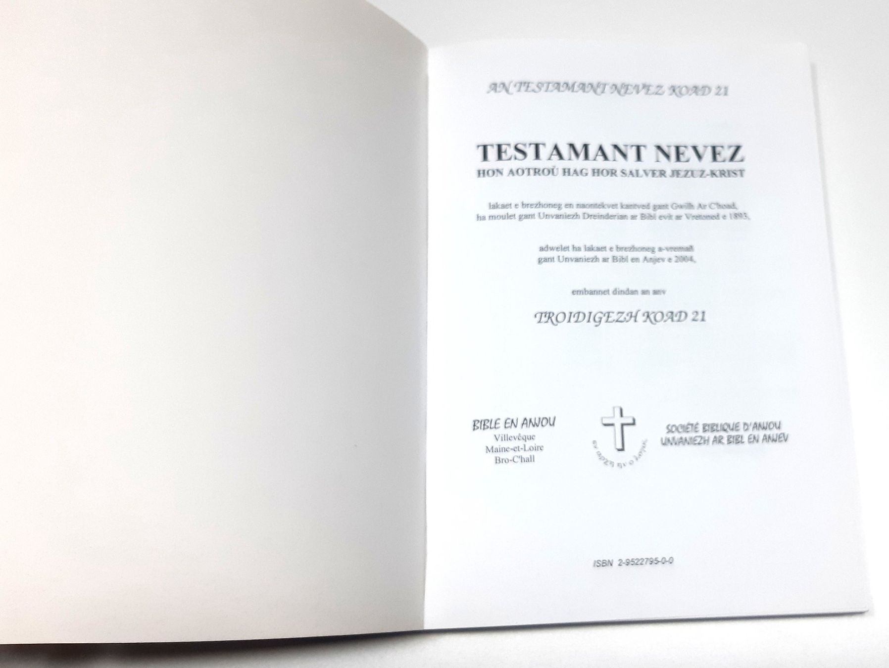 Libri: Testamant Nevez Koad 21 – Usato da Savagnier venduto da Marderuth 1